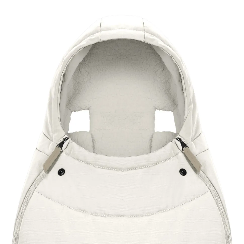 Chancelière poussette platinum off white