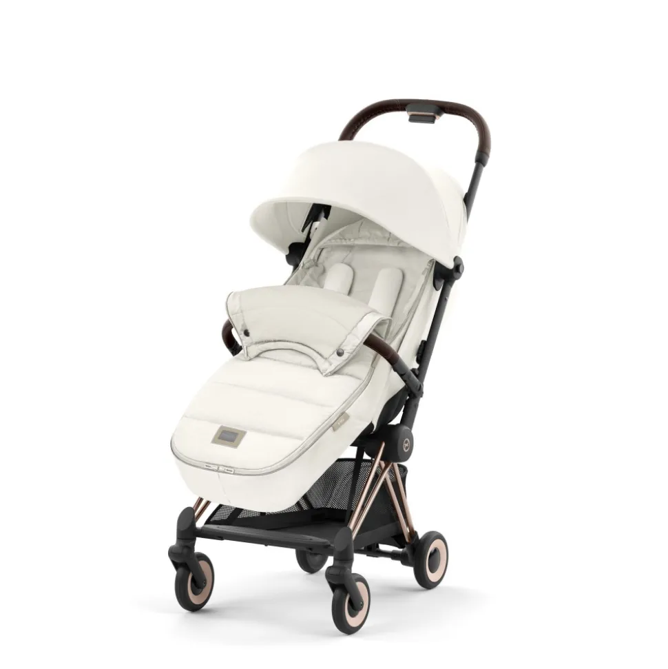 Chancelière poussette platinum off white