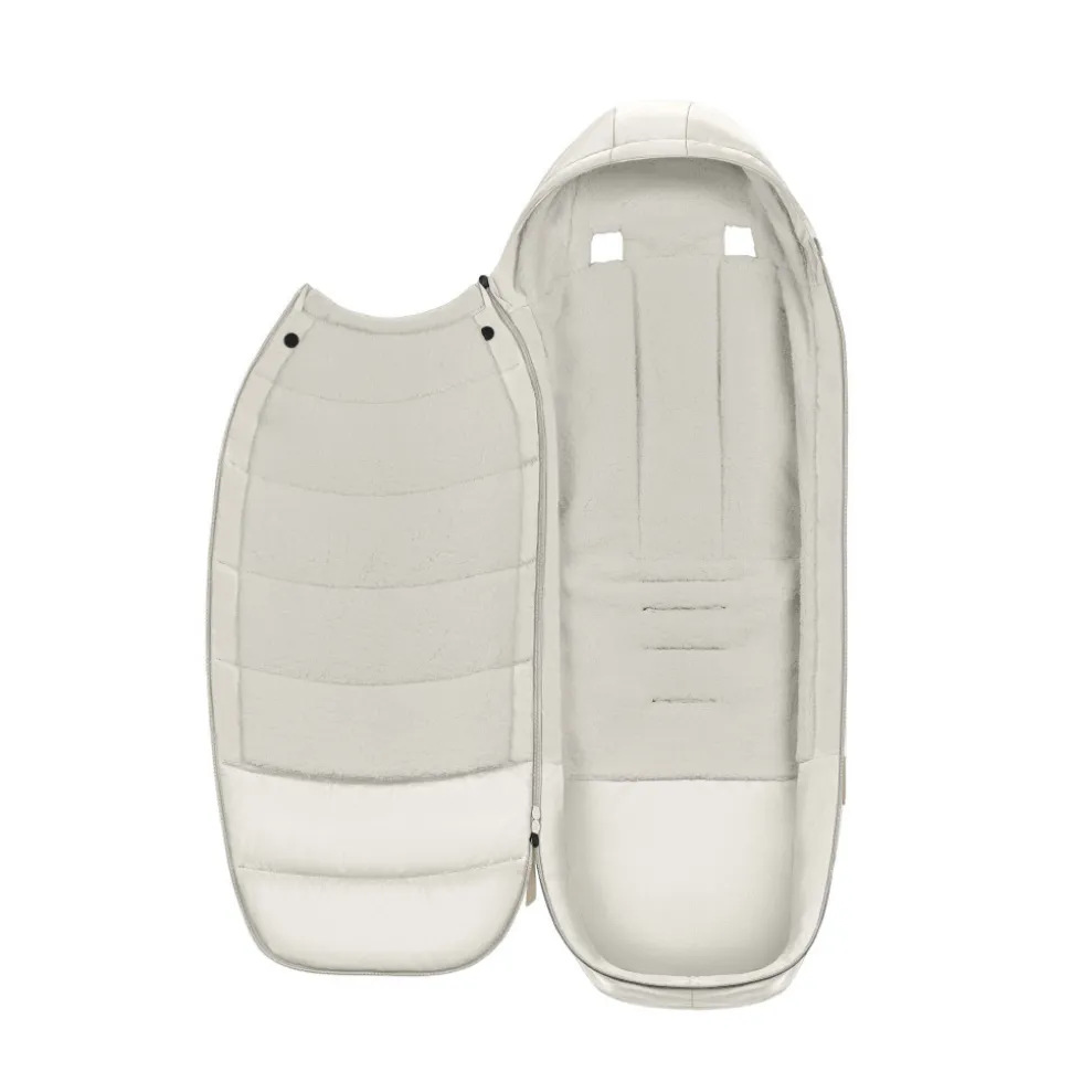 Chancelière poussette platinum off white