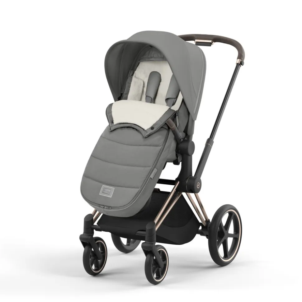 Chancelière poussette platinum mirage grey