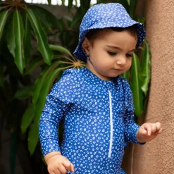 Chapeau anti uv - 4-8 ans léopard bleu