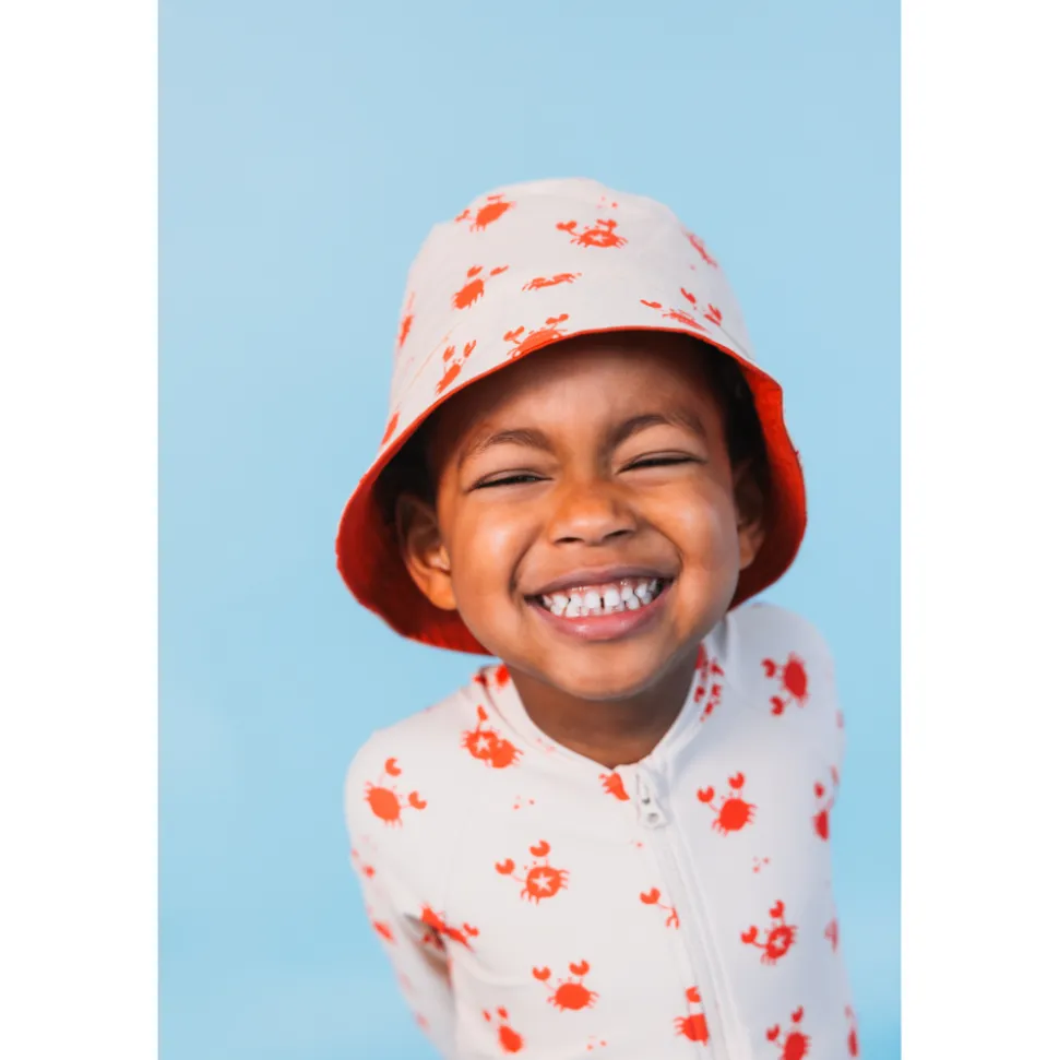 Chapeau anti uv réversible oh crabe ! - 4-8 ans