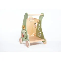 Chariot de marche en bois- boho chic