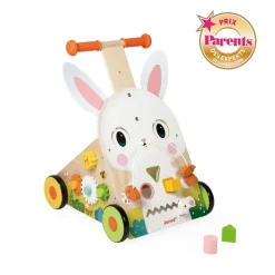 Chariot de marche multi-activités lapin