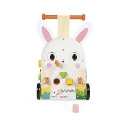 Chariot de marche multi-activités lapin