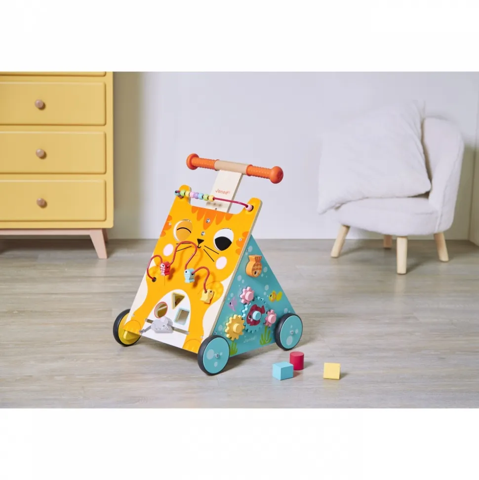 Chariot de marche multi-activités chat