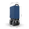 Chariot de transport pliable rollster bleu