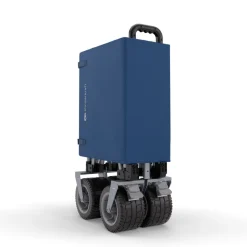 Chariot de transport pliable rollster bleu
