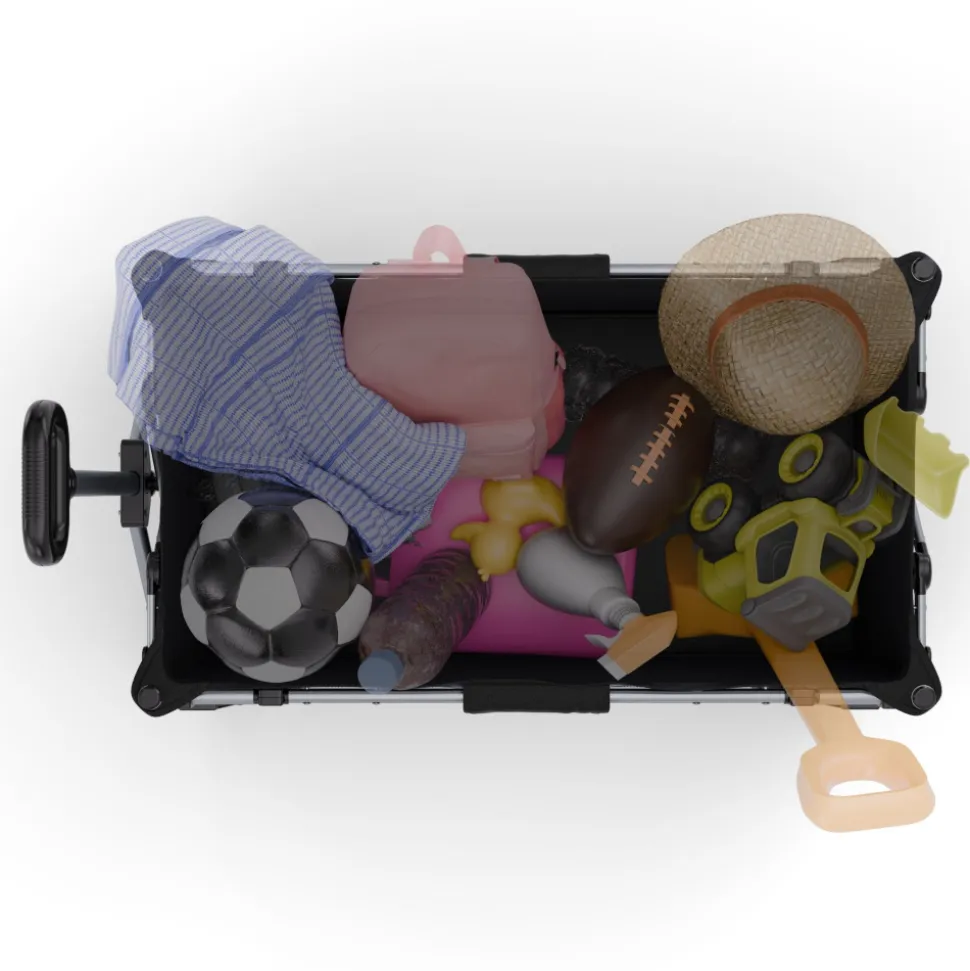 Chariot de transport pliable rollster noir