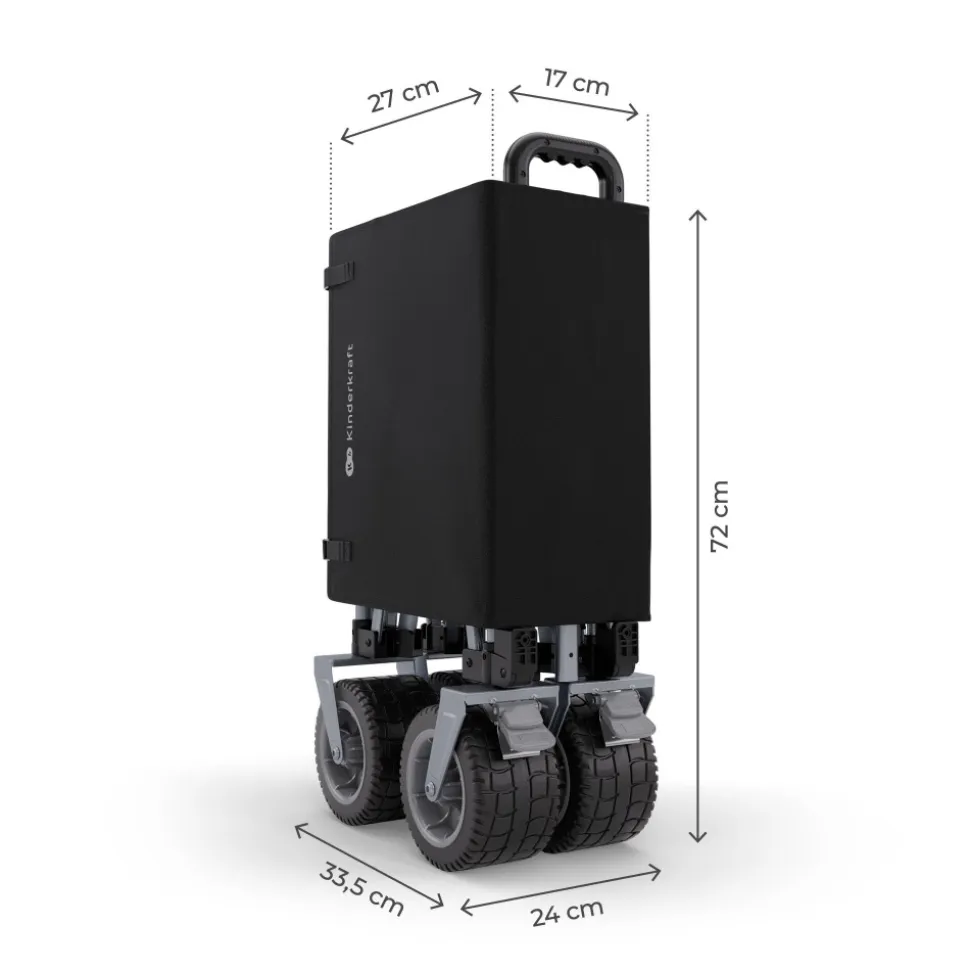 Chariot de transport pliable rollster noir