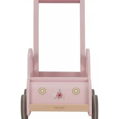 Chariot voiture en bois fsc - rose