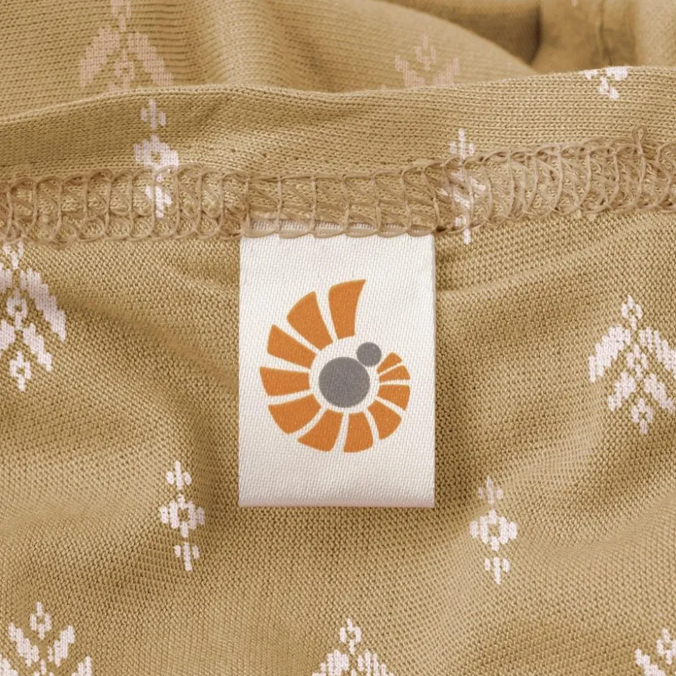 Écharpe de portage aura en tissu tricoté camel