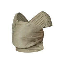 Écharpe de portage aura en tissu tricoté olive diamonds