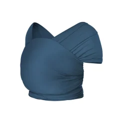 Écharpe de portage aura en tissu tricoté bleu nuit