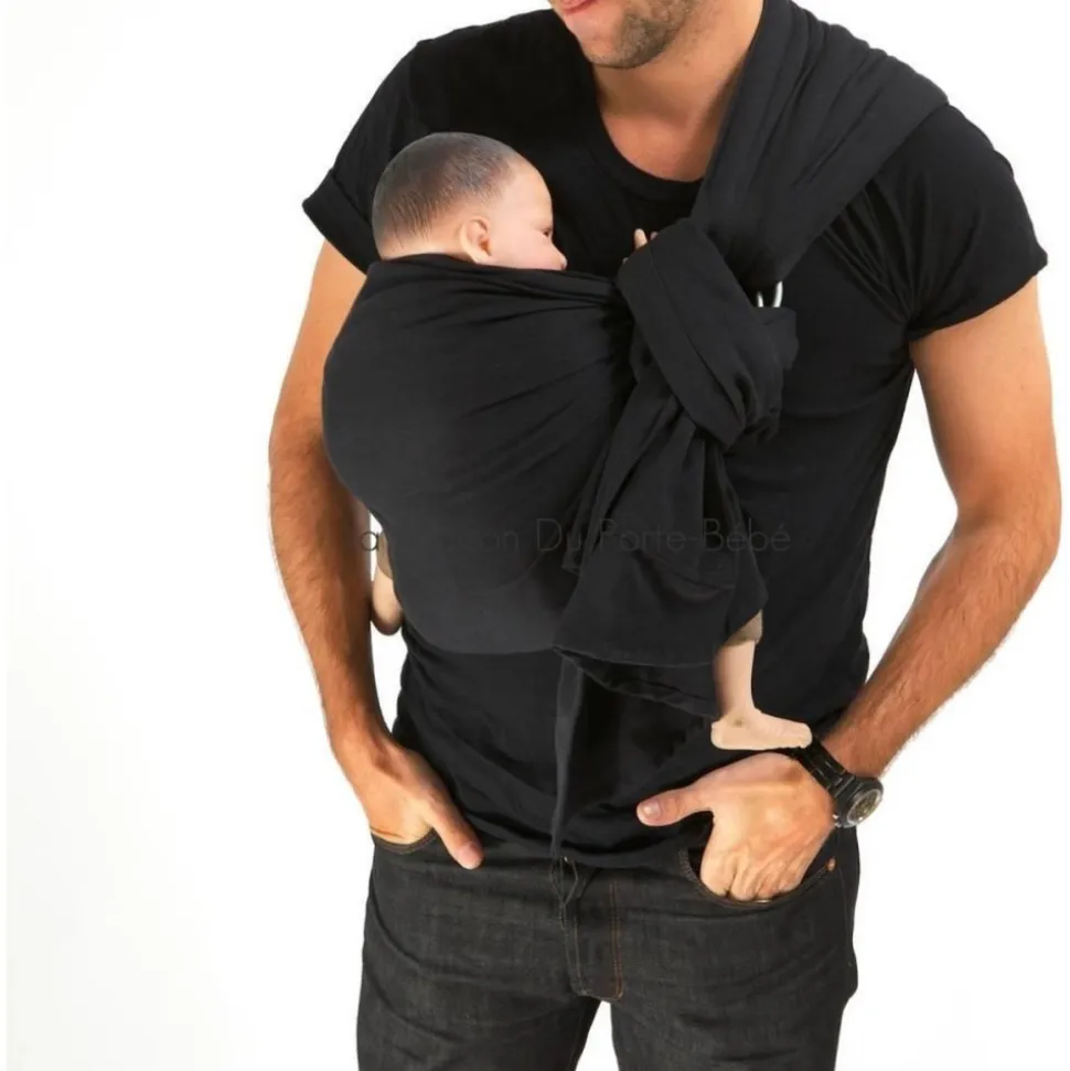Écharpe de portage sling black beans