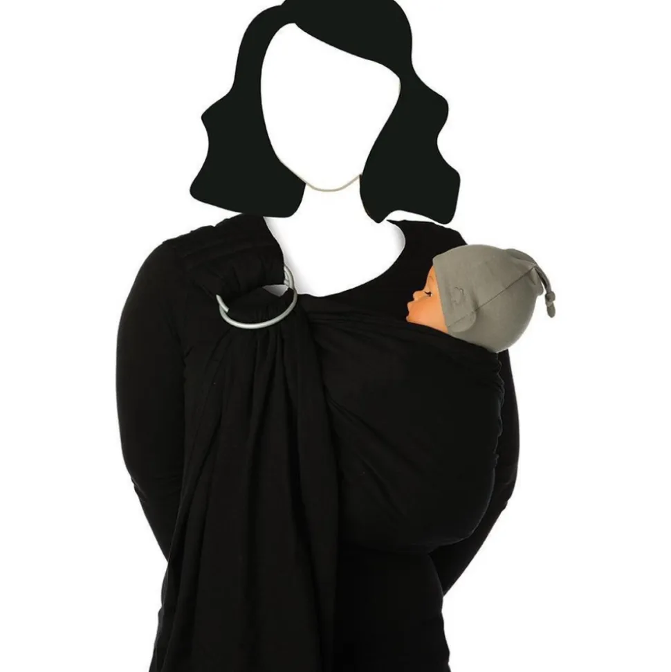 Écharpe de portage sling black beans