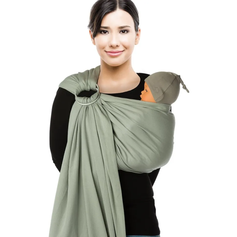 Écharpe de portage sling grey violet