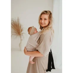 Écharpe de portage tricot easy warm sand