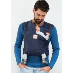 Écharpe de portage tricot-slen bio bluejeans