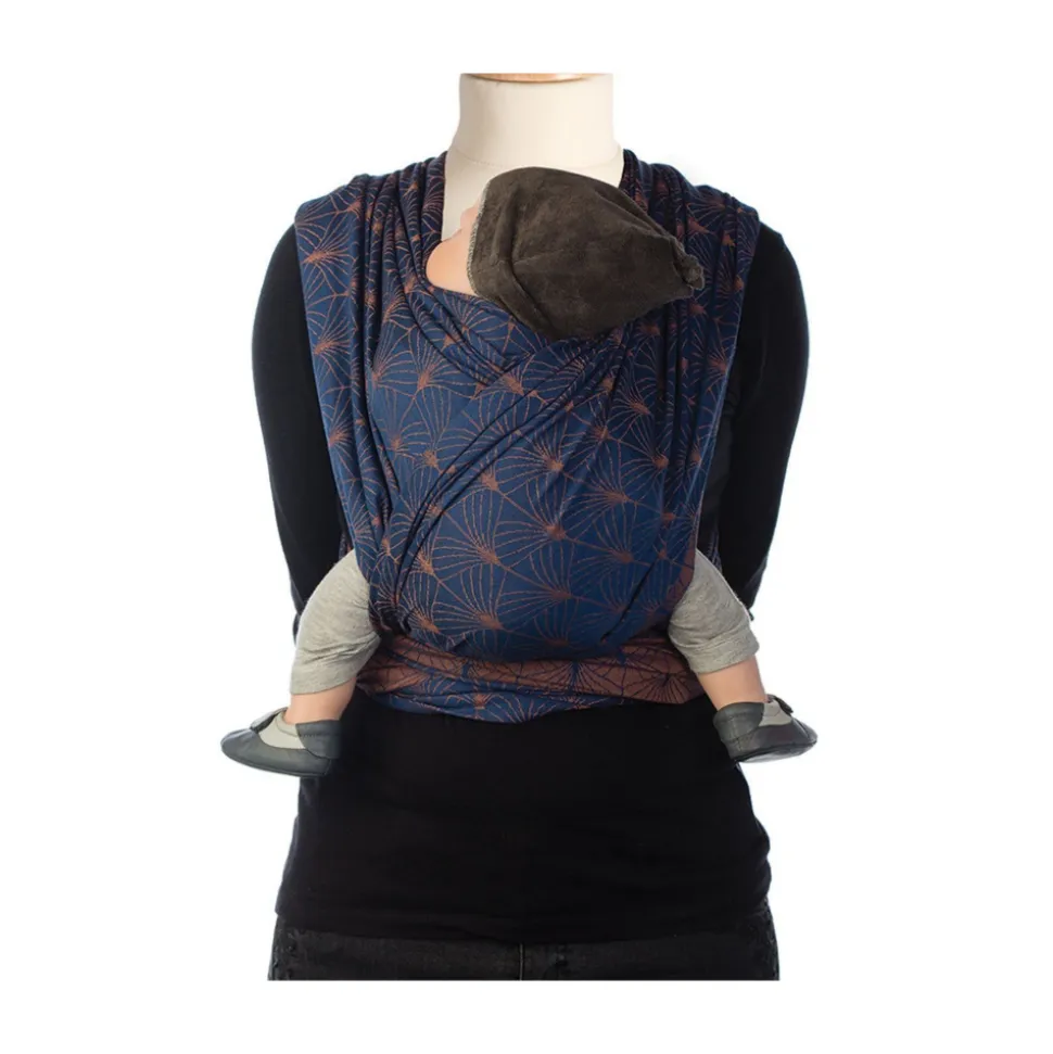 Écharpe de portage tricot-slen ornate blue