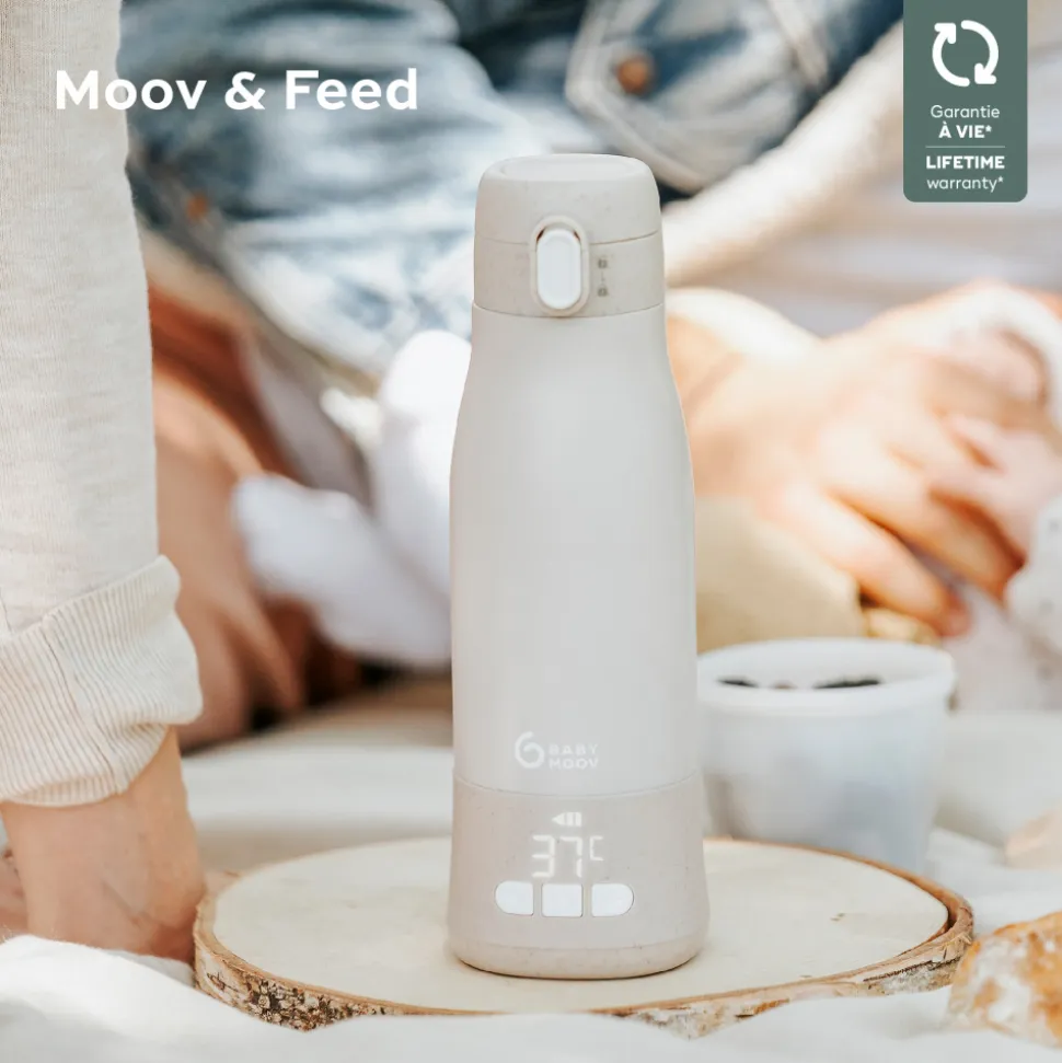 Chauffe biberon nomade moov and feed minéral beige