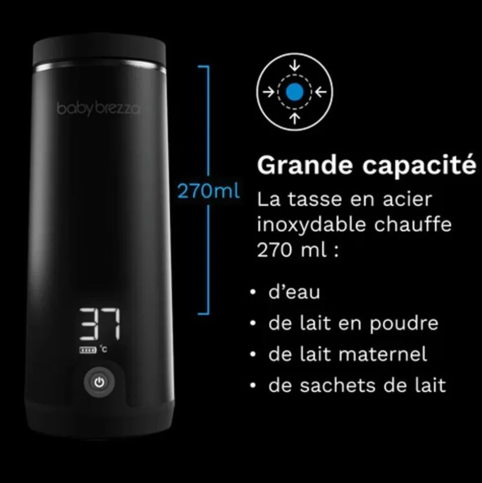 Chauffe biberon nomade superfast portable bottle warmer noir