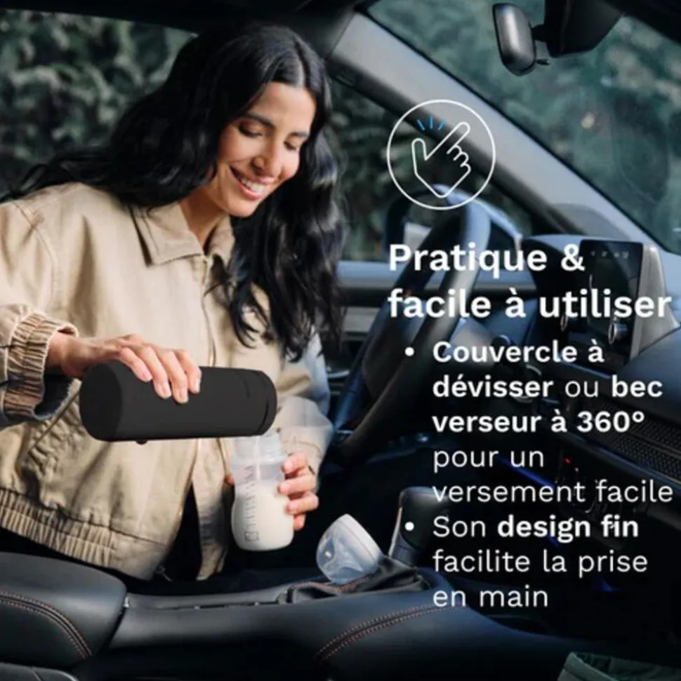 Chauffe biberon nomade superfast portable bottle warmer noir