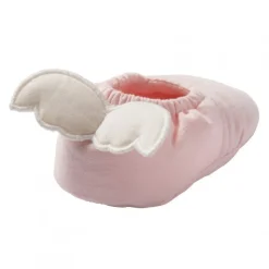 Chaussons ailes d'ange 0-6 mois blush et écru