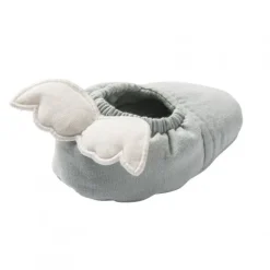 Chaussons ailes d'ange 0-6 mois vert de gris