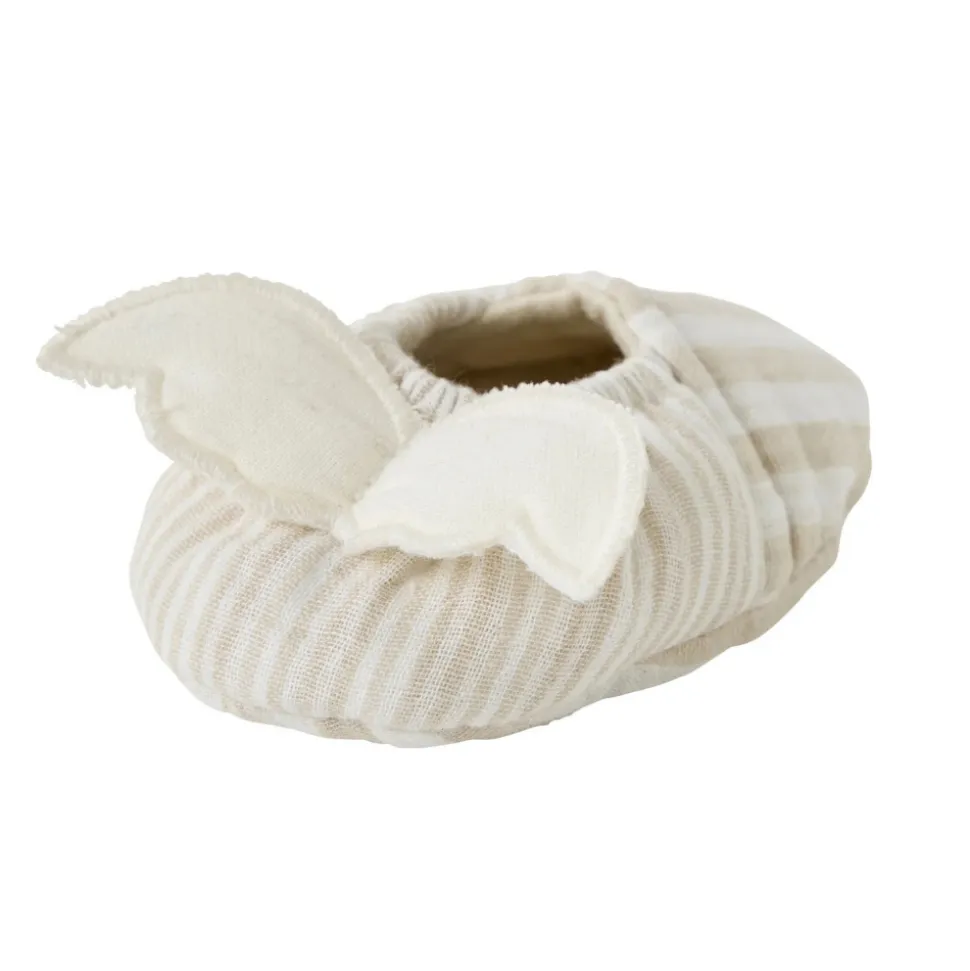 Chaussons avec ailes d'ange 0-6 mois rayé galet