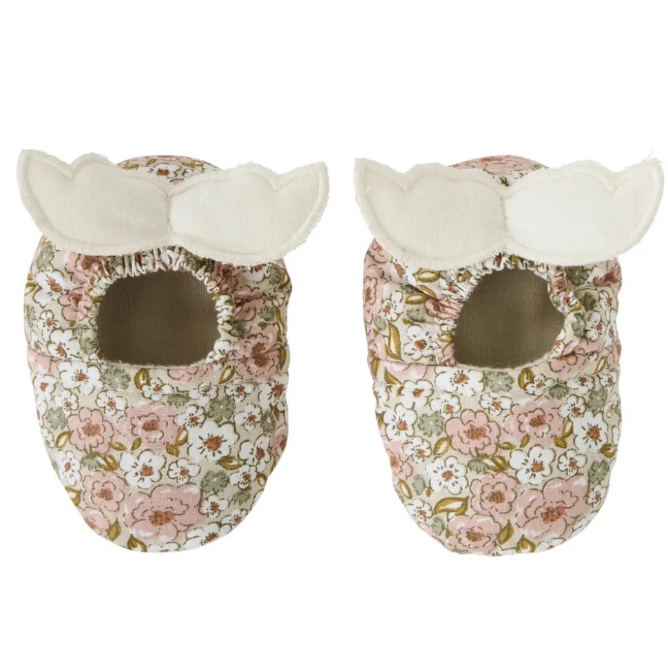 Chaussons avec ailes d'ange 0-6 mois imprimé liberty
