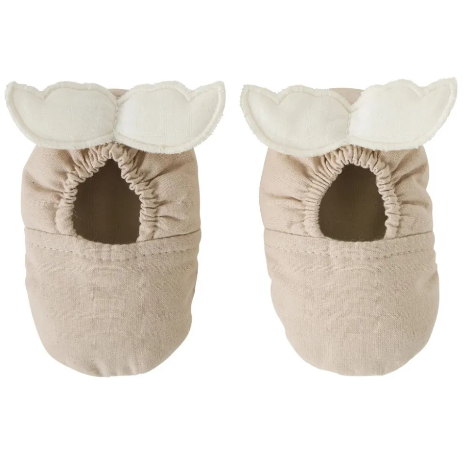 Chaussons avec ailes d'ange 0-6 mois biscuit