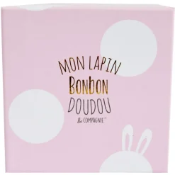 Chaussons 0-6 mois lapin bonbon rose