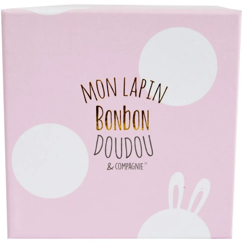 Chaussons 0-6 mois lapin bonbon rose