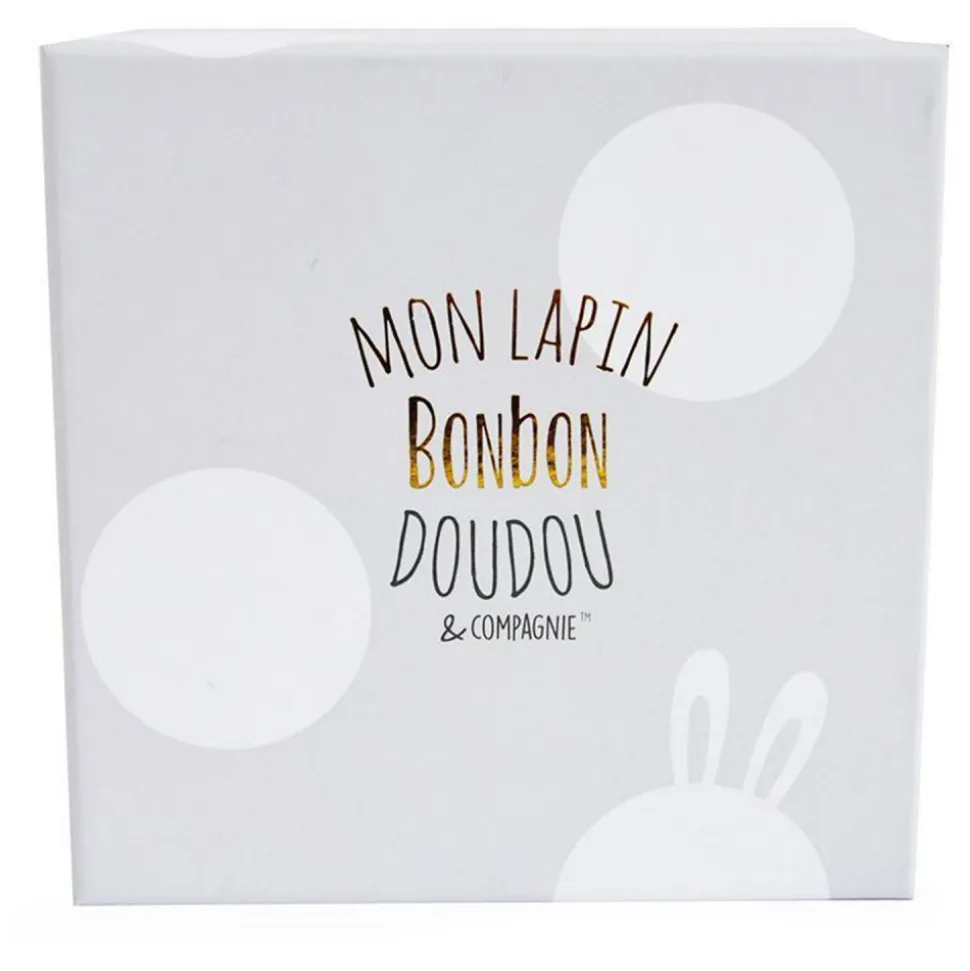 Chaussons 0-6 mois lapin bonbon taupe