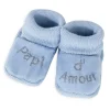Chaussons papi d'amour bleu