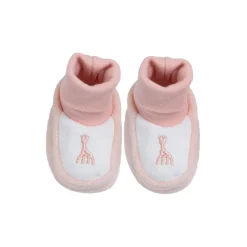Chaussons sophie la girafe 0/1 mois rose