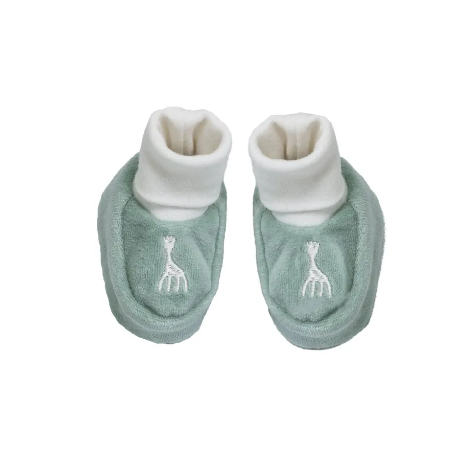 Chaussons sophie la girafe 1/3 mois olive
