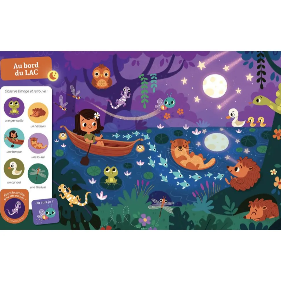 Cherche et trouve des tout-petits - qui brille dans la nuit