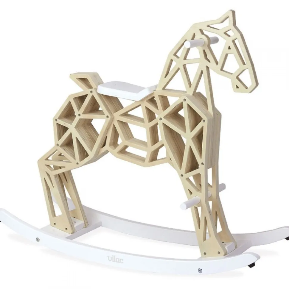 Cheval à bascule en bois diamant