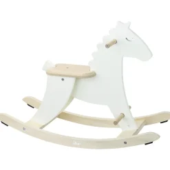 Cheval à bascule hudada ivoire + arceau