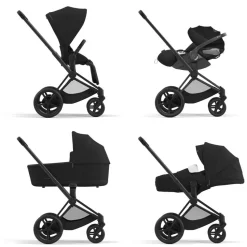 Châssis de poussette électrique e-priam 2 matt black