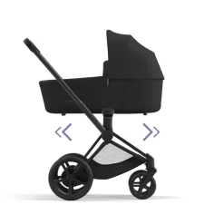 Châssis de poussette électrique e-priam 2 matt black