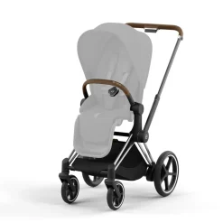Châssis de poussette électrique e-priam 2 chrome brown