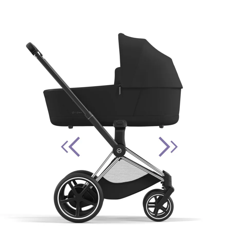 Châssis de poussette électrique e-priam 2 chrome black