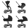 Châssis de poussette priam 4 chrome black
