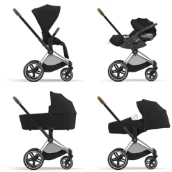 Châssis de poussette priam 4 chrome brown