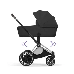 Châssis poussette électrique e-priam 3 chrome