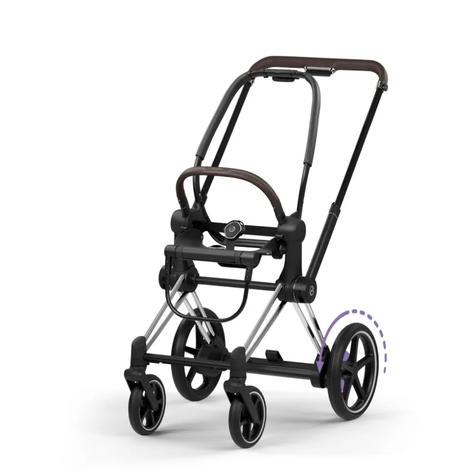 Châssis poussette électrique e-priam 3 chrome