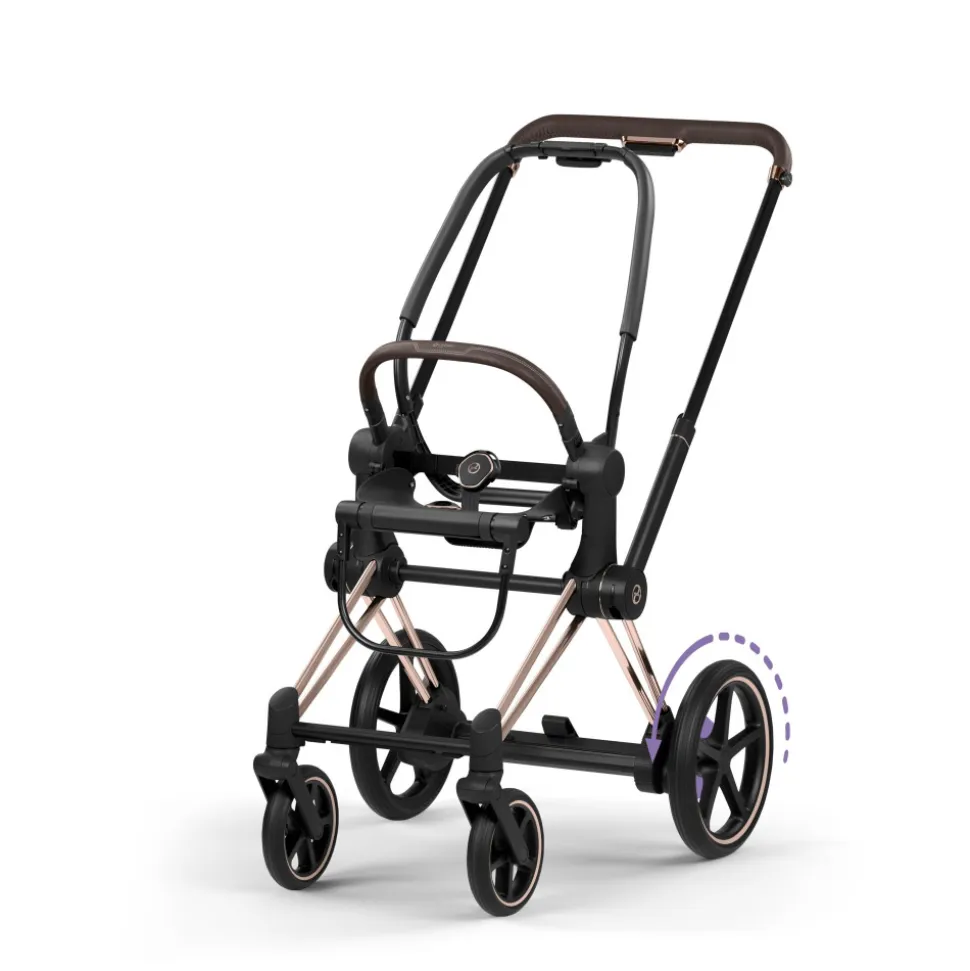 Châssis poussette électrique e-priam 3 rosegold